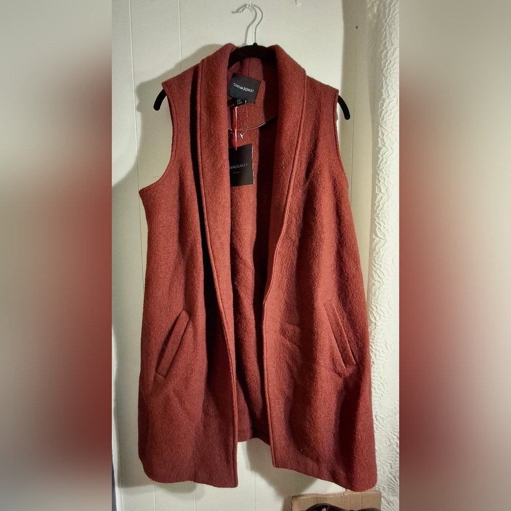 NWT Cynthia Rowley vest/cardigan